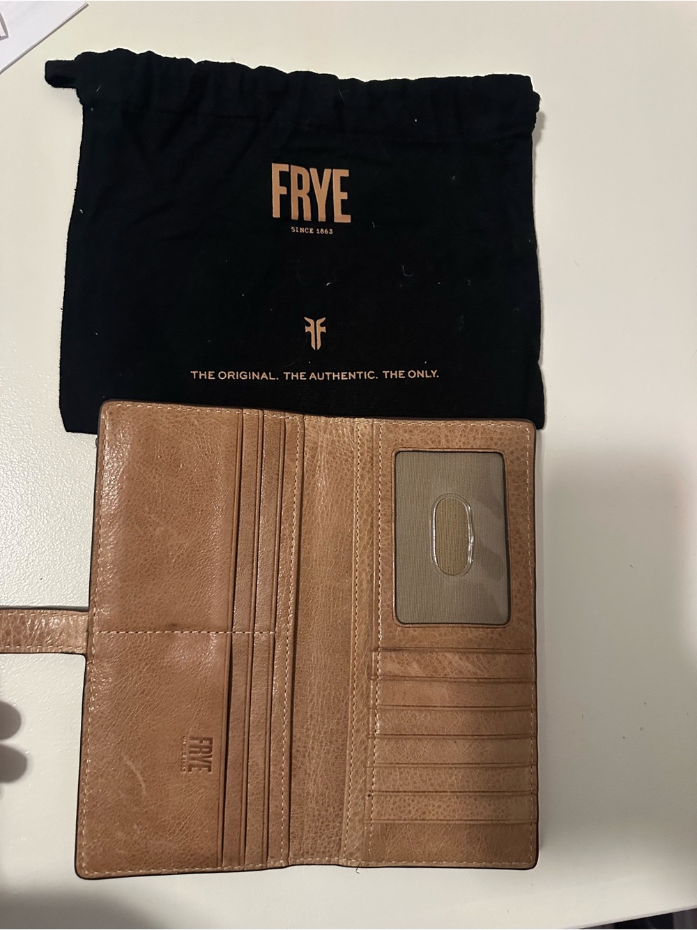 Frye Reed Slim Wallet Tan - Picture 6 of 7